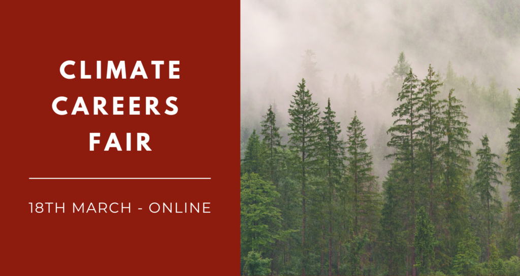 Climate Careers Fair Online 18th March