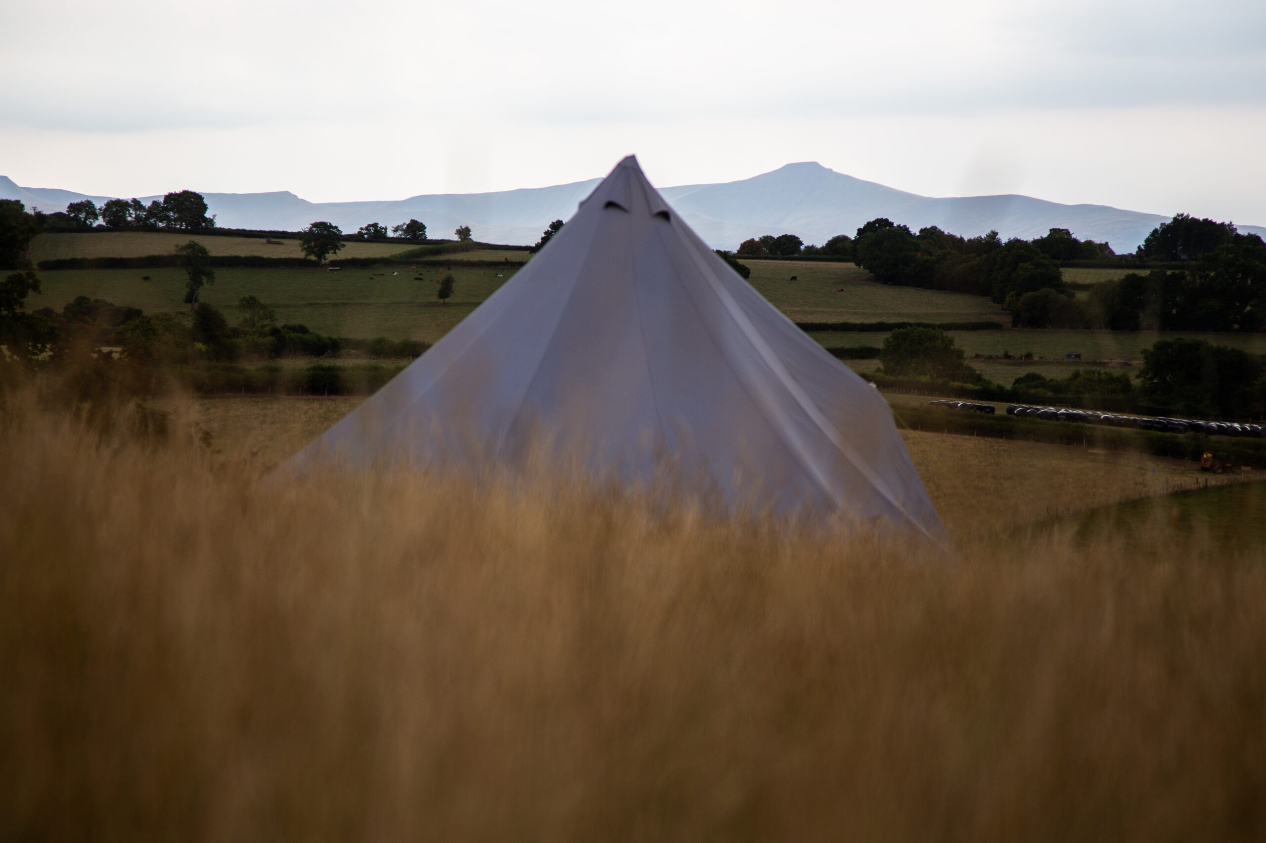 Farm views and camping field