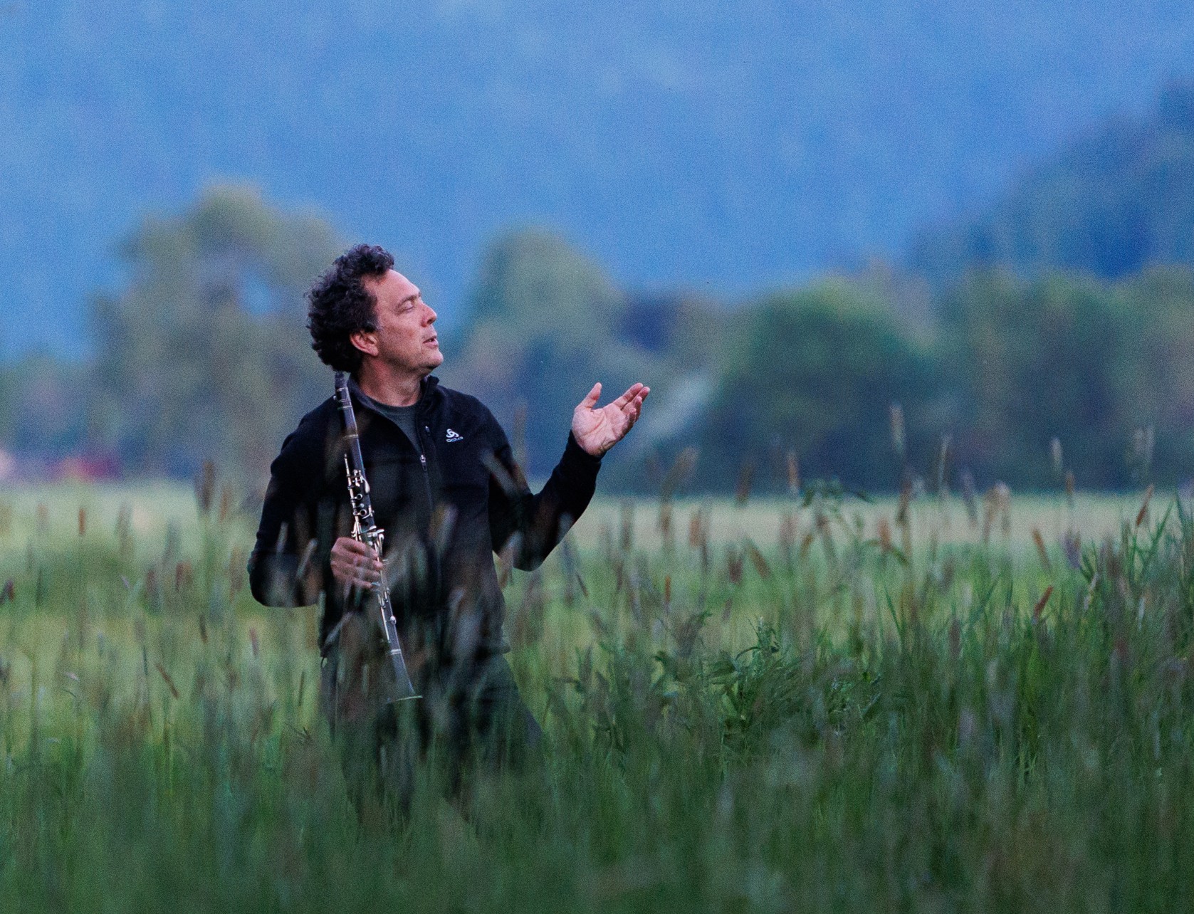 Man in a meadow